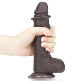 Dildo con Piel Retractil 7 Negro