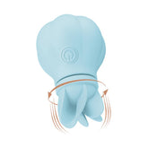 Estimulador Caress Vibracion y Rotacion Light blue