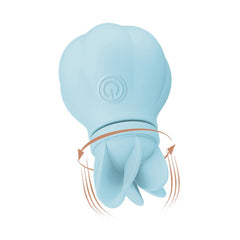 Estimulador Caress Vibracion y Rotacion Light blue