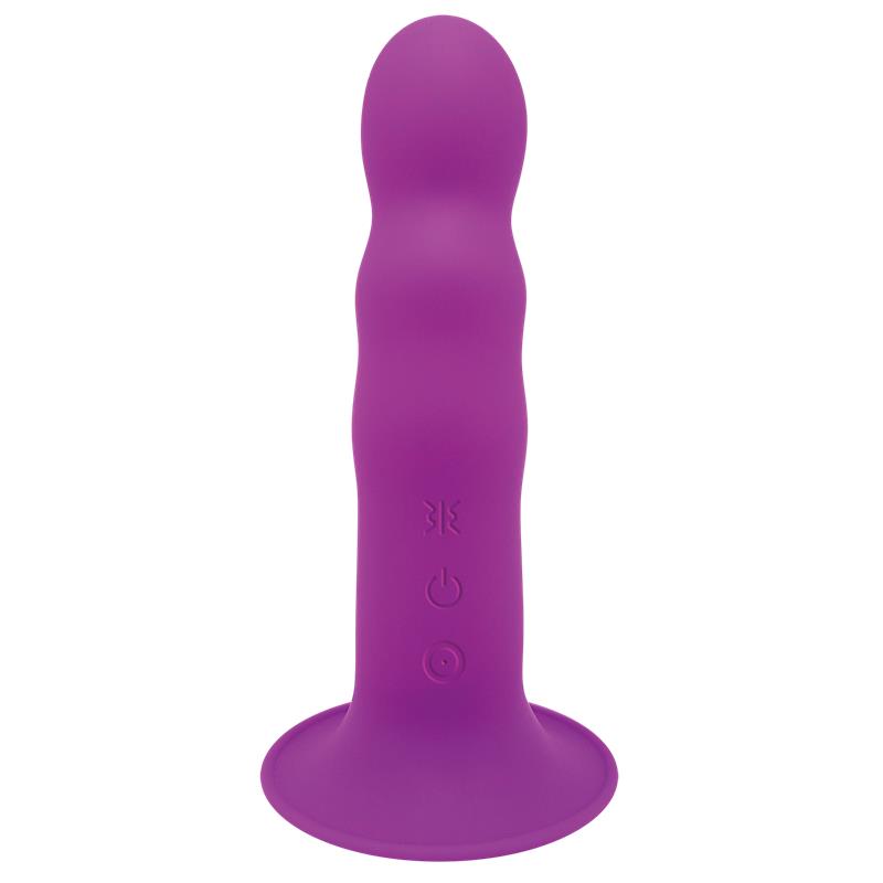 Dildo Doble Densidad Vibracion Hitsens 3 Purpura