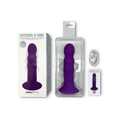Dildo Doble Densidad Vibracion Hitsens 3 Purpura