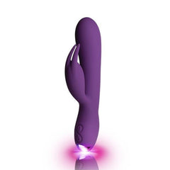 Flutter Rabbit Vibrador con Conejito 2 Motores Purpura
