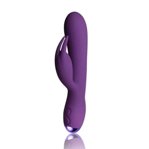 Flutter Rabbit Vibrador con Conejito 2 Motores Purpura