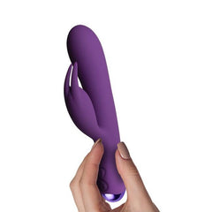Flutter Rabbit Vibrador con Conejito 2 Motores Purpura