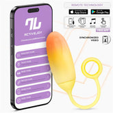 Huevo Silicona Doble Capa con APP Amarillo Naranja