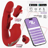 Mouty Vibrador Funcion Mordisqueo y Flipping con App