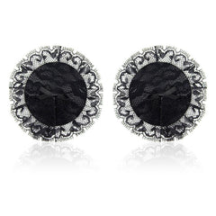 Pezoneras con Encaje Negro