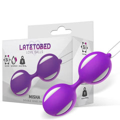 Misha Bola de Kegel Doble Silicona Purpura