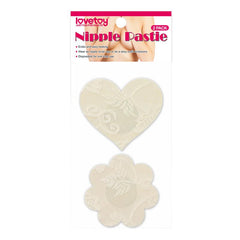 Pack Pezoneras Flor y Corazon Beige