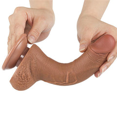 Dildo con Piel Retractil 75 Bronceado