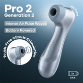 Pro 2 Gen 2 Succionador de Clitoris Battery Series Ice Blue