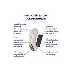 Little Secret Estimulador de Braguita Battery Series Warm Grey