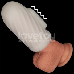 Knights Ring Funda para el Pene y Estimulador Spiral
