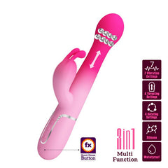 Dejon Vibrador con Thrusting y Bolas Rotatorias
