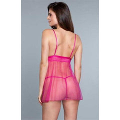Hailey Babydoll Fuchsia