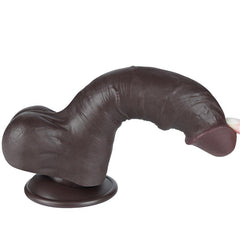 Dildo Dual Layer Piel Deslizante Retractil 8