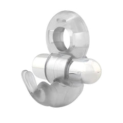Horizon Anillo Vibrador con Conejito Transparente