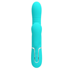 Mariana Vibrador 4 en 1 Silicona Turquesa