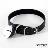 Collar con Cascabel Ajustable Negro