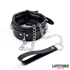 Collar Acolchado Grande con Correa