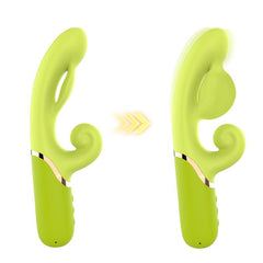Vibrador con Funcion de Inflado Verde