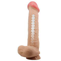 Dildo Realista Piel Deslizante Retractil 26 cm