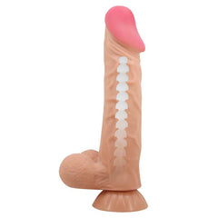 Dildo Realista Piel Deslizante Retractil 24 cm