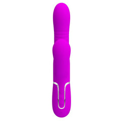 Mariana Vibrador 4en1 Silicona Fucsia