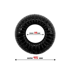 Anillo para el Pene Striped Super Flexible y Resistente 19 cm Negro