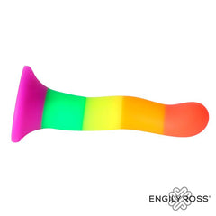 Dildo Color Arcoiris LGBT 18 cm