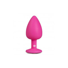 Plug con Diamante Grande Rosa