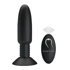 Plug Anal con Vibracion y Rotacion con Control Remoto USB