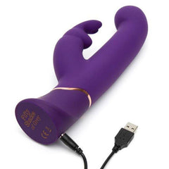 Greedy Girl Vibrador con Movimiento Estimulador punto G y Rabbit Purpura