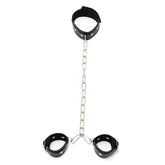 Collar con Esposas Cadena Ajustables