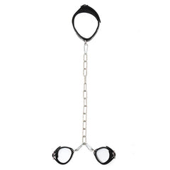 Collar con Esposas Cadena Ajustables