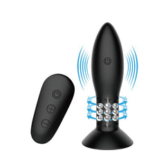 Plug Anal Inflable con Vibracion y Rotacion