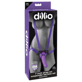 Arnes con Dildo de 19 cm Color Purpura