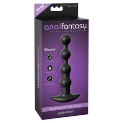 Cadena Anal con Vibracion Negro