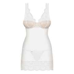 853 CHE 2 Chemise y Tanga Color Blanco