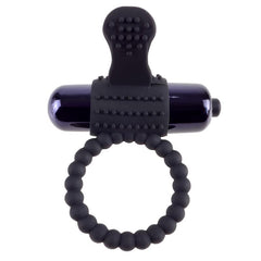 Fantasy C Ringz Super Anillo Vibrador de Silicona Negro