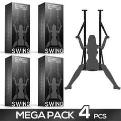 Pack de 4 Columpio de Puerta con Soporte de Manos Piernas y Asiento