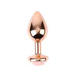 Plug Anal con Joya de Rosa Color Rose Talla M