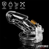 Jaula de Pene de Castidad Long Transparente