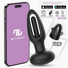 Zack Plug Anal con Flipping Tongue y Vibracion con App