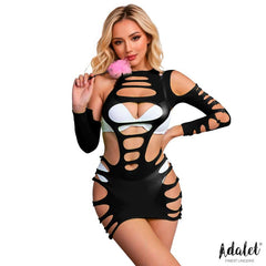 Willow Vestido Hollow out Negro Talla unica