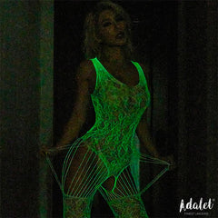 Beatrice Bodystocking Brilla en la Oscuridad Talla unica