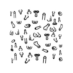 Posavasos Cuadrados Penes 10 und