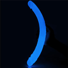 Dildo Doble Lumino 145 Luz Azul