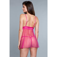 Hailey Babydoll Fuchsia Talla S
