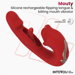 Mouty Vibrador Funcion Mordisqueo y Flipping con App